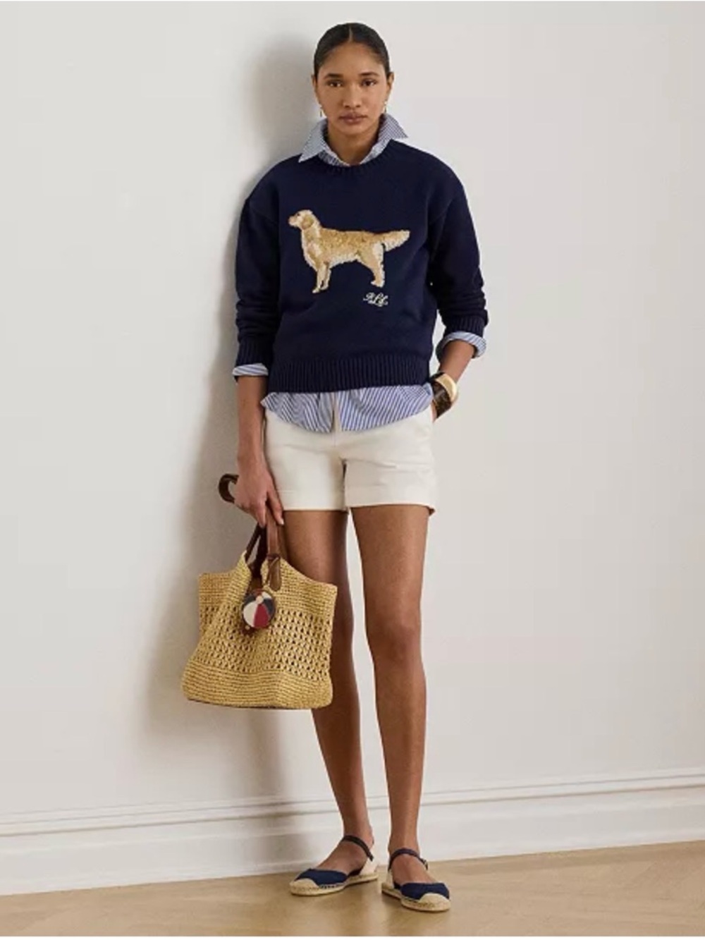Lauren Ralph Lauren Cotton Dog Sweater - Picture 4 of 11